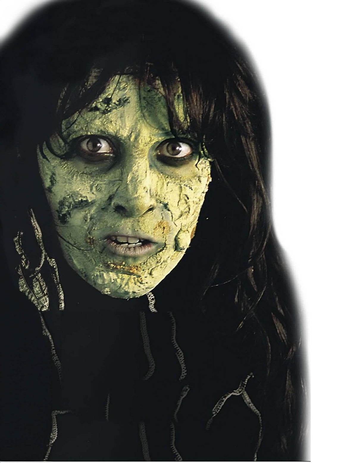 machiaj piele verde halloween pentru adult verde cu efect texturat monstruos