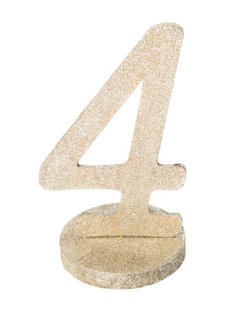 Centrul de masă Figura 4 Șampanie din lemn strălucitoare 20 cm