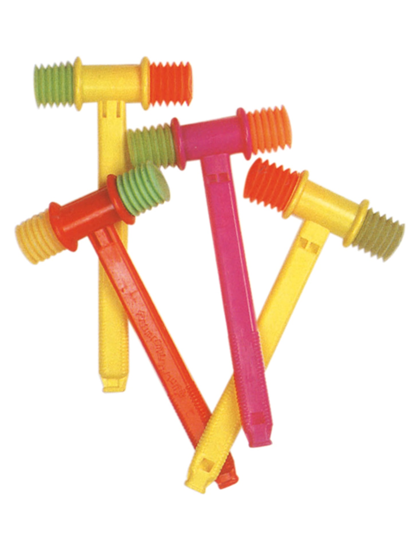 Ciocan din plastic care scârțâie, cu fluier