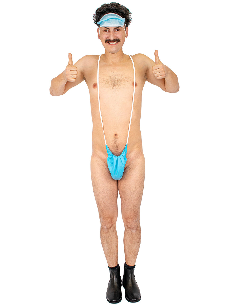Mankini bleu pour homme bleu turquoise