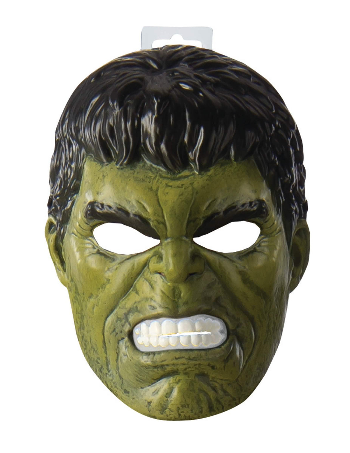 Vedere din față a jumătății de mască Hulk
