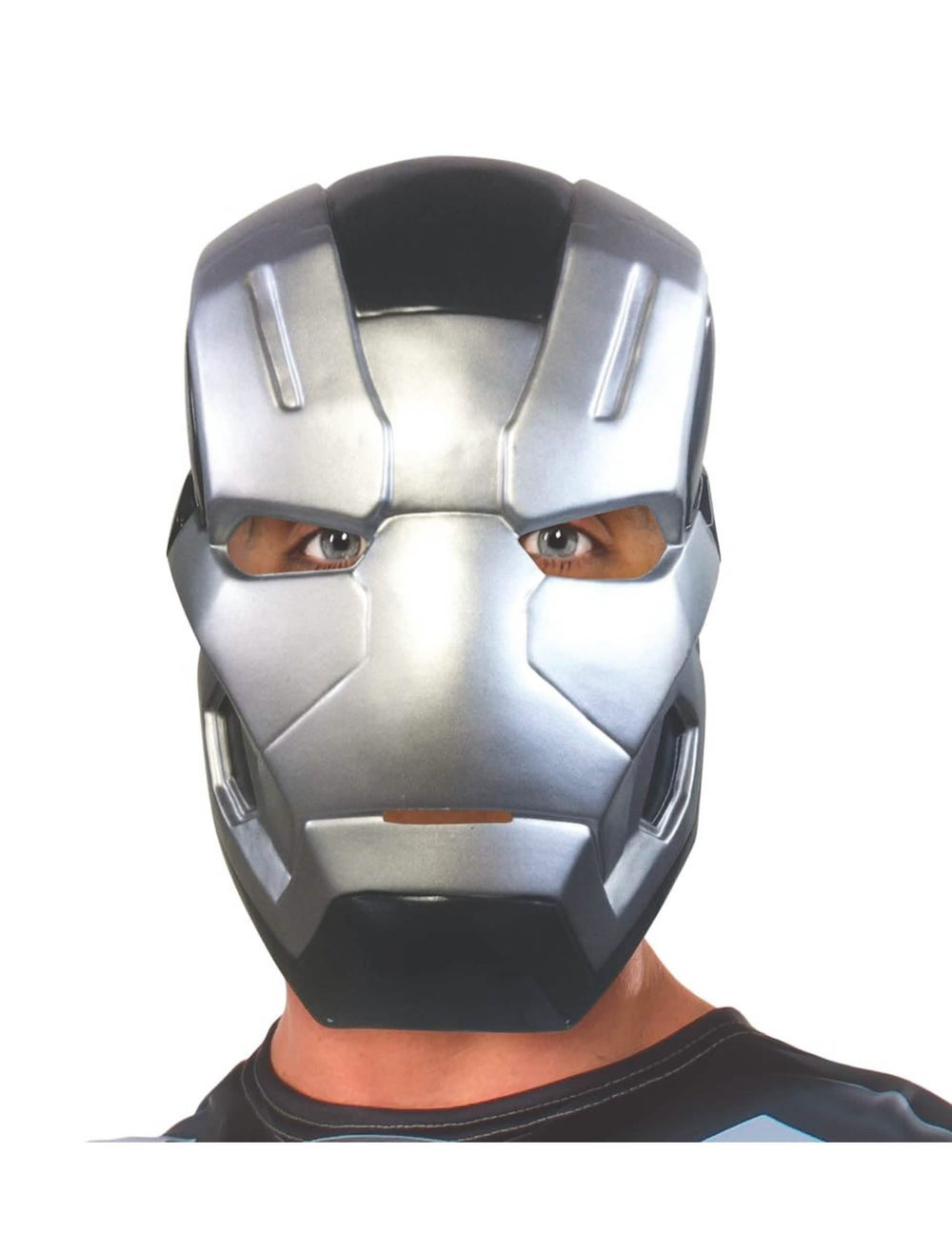 Mască 1/2 War Machine Captain America Civil War pentru adult gri argintiu și negru