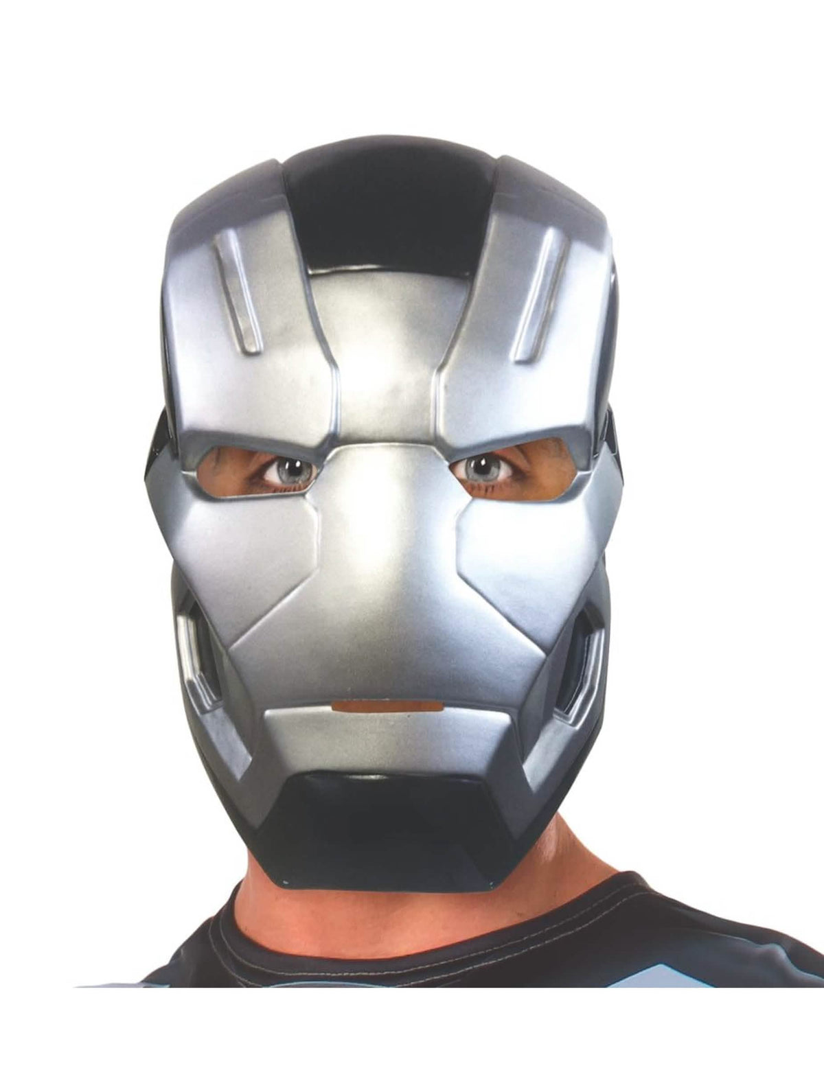 Mască 1/2 War Machine Captain America Civil War pentru adult gri argintiu și negru