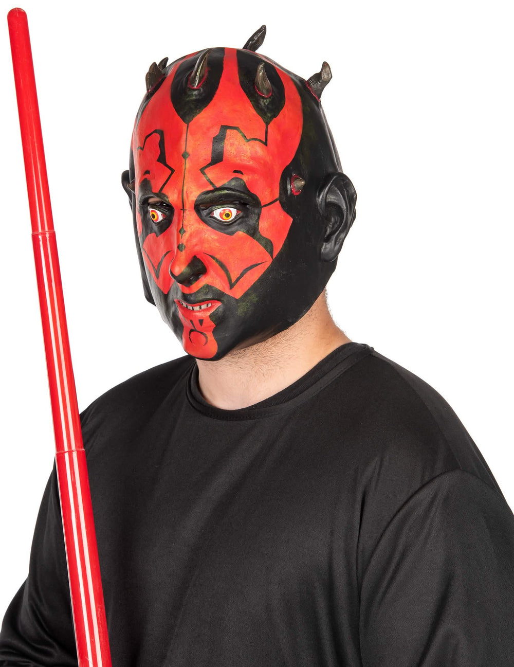 Vedere din profil a măștii 3/4 Darth Maul Star Wars