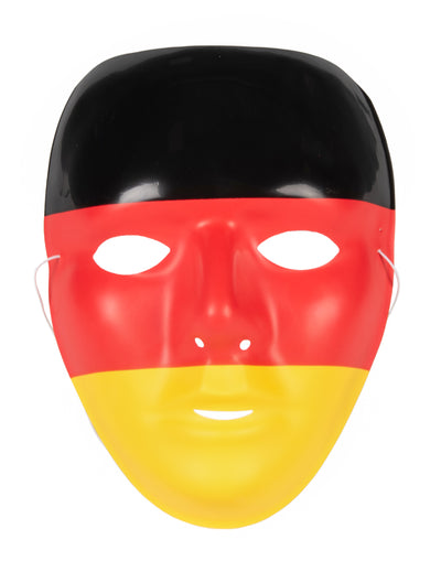 Masque Allemagne pour adulte noir rouge et jaune