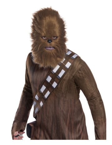 Masque avec fourrure Chewbacca Star Wars pour adulte marron