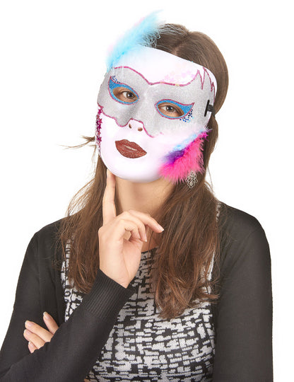 Masca albă strălucitoare adult