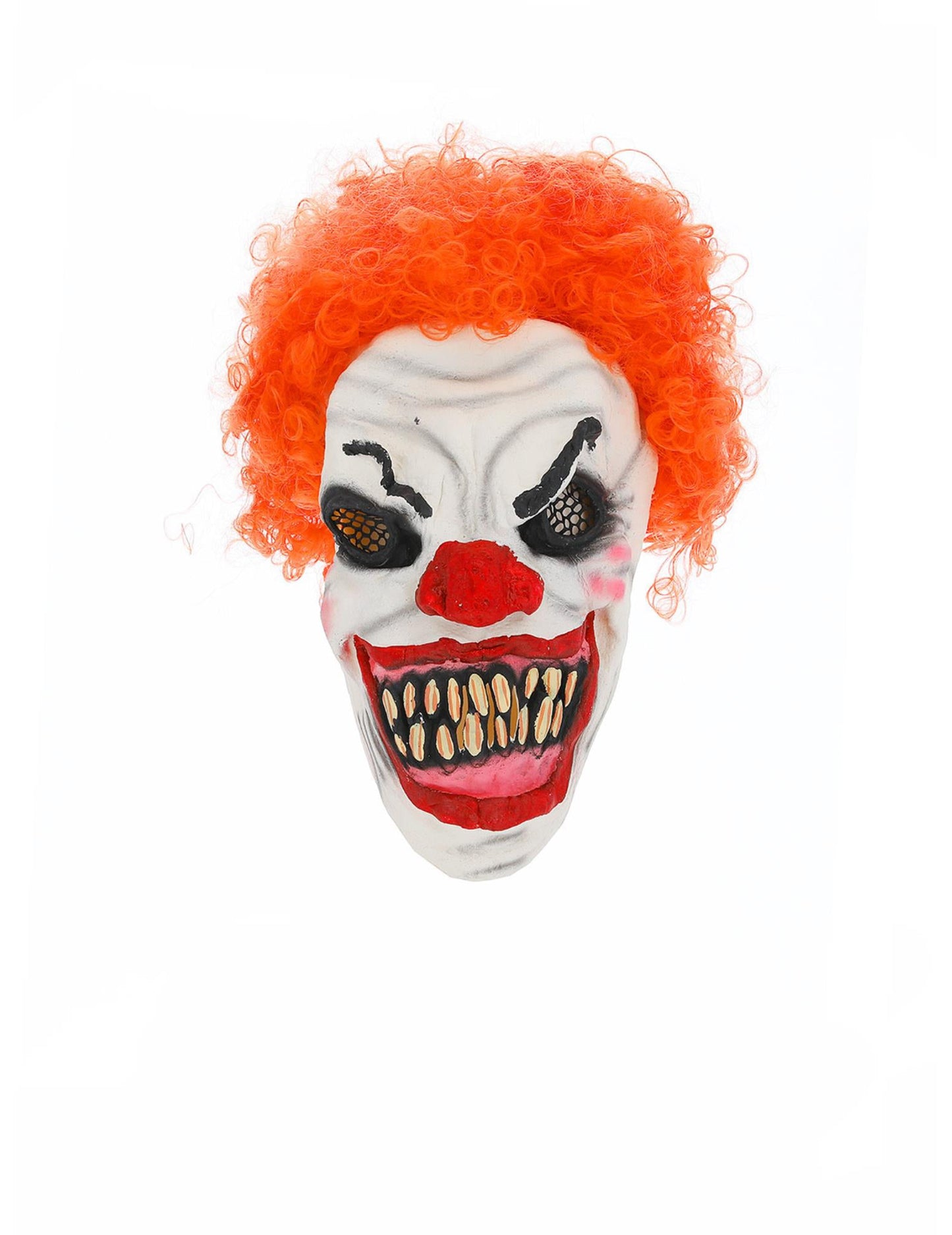 Masca de clovn de păr roșu terifiant Halloween