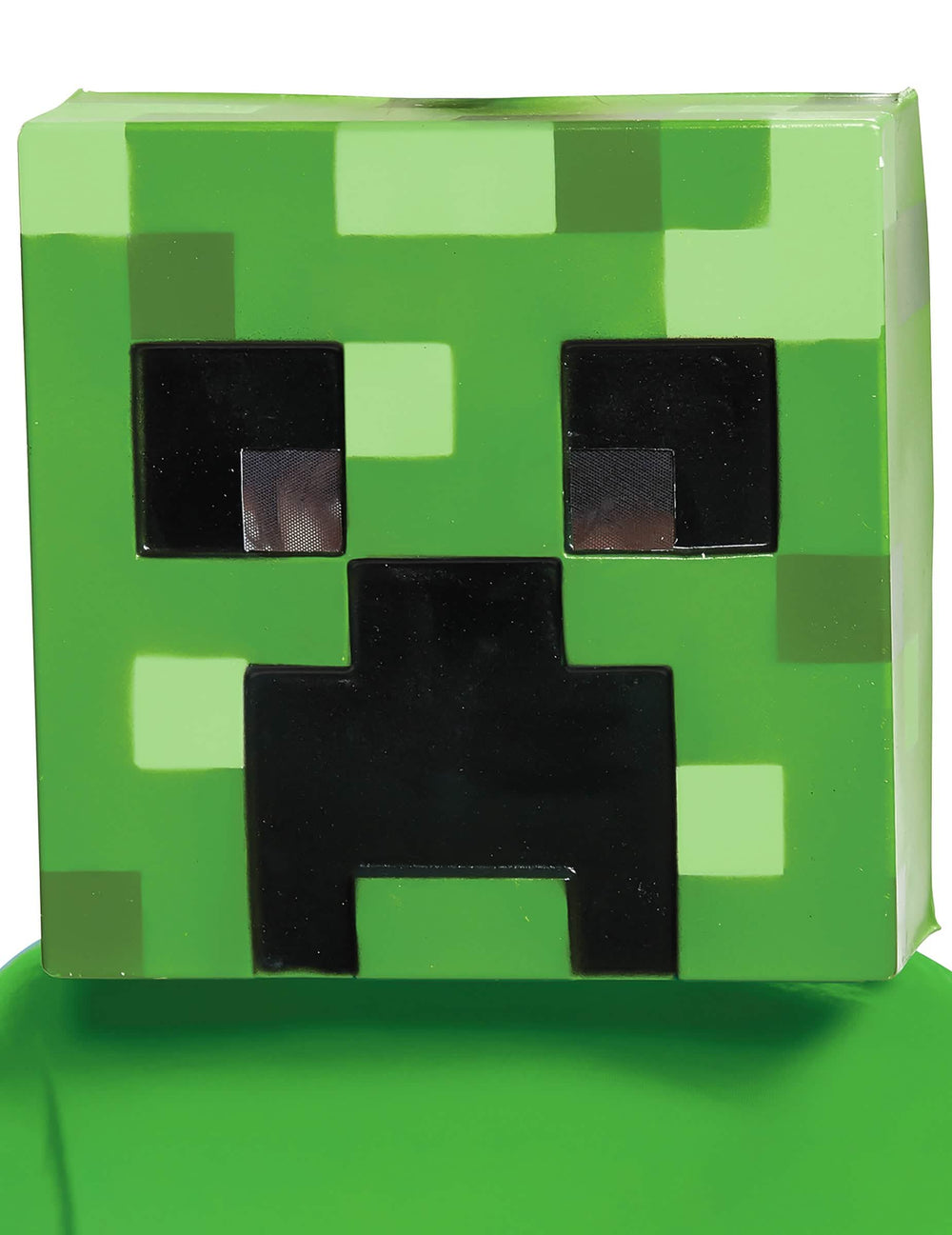 Mască Creeper Minecraft™ pentru copii verde cu pixeli