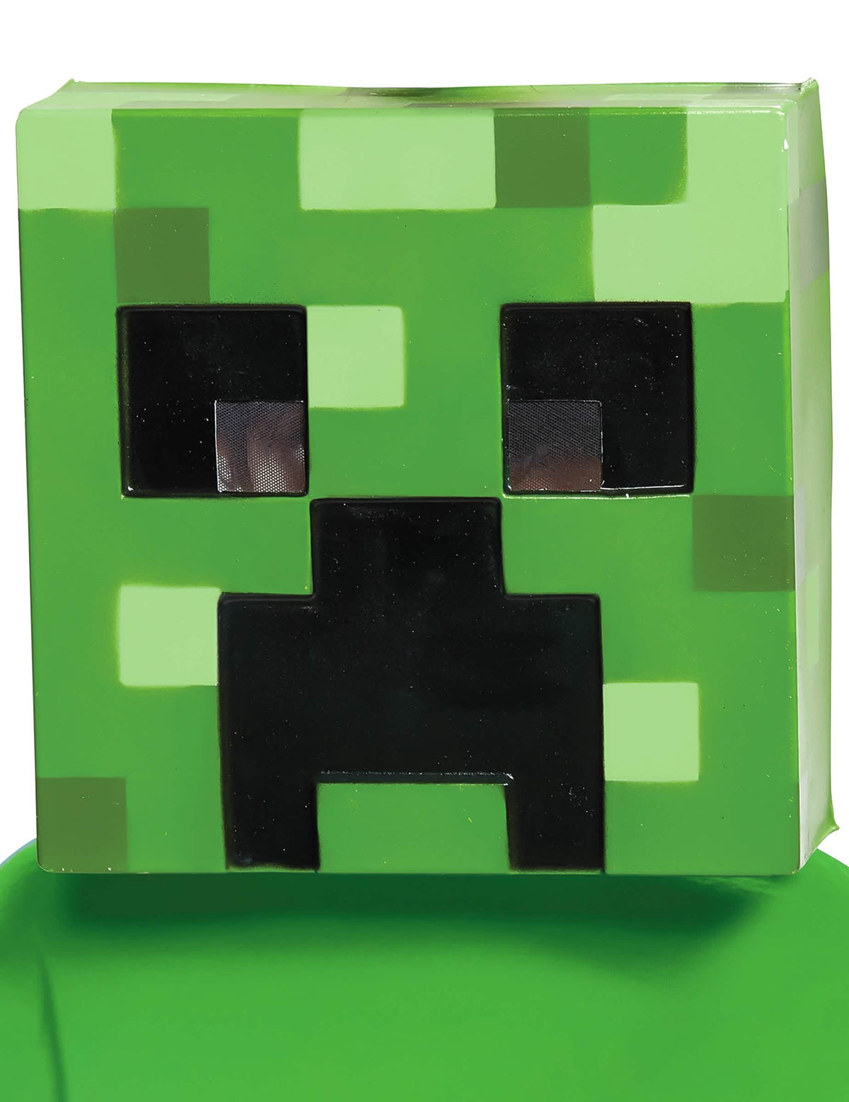 Mască Creeper Minecraft™ pentru copii verde cu pixeli