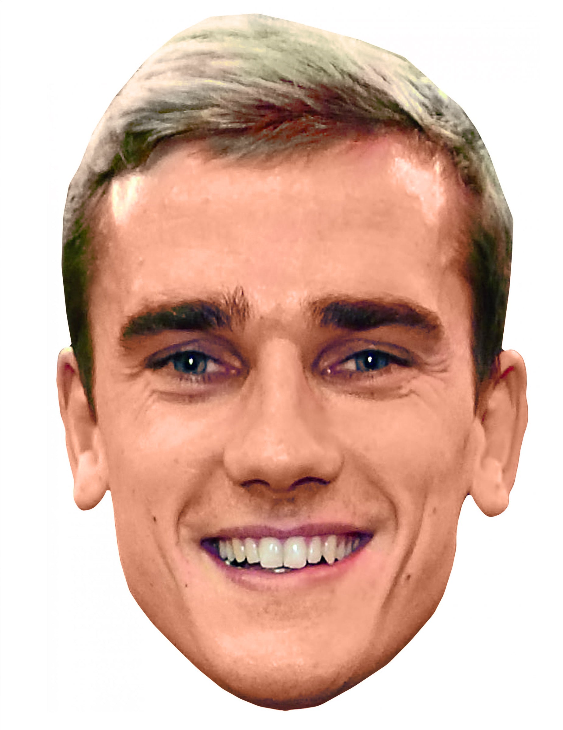Masque en carton Antoine Griezmann pour adulte réaliste