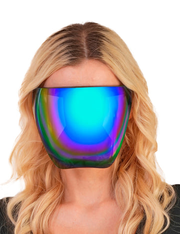 Mască futuristă pentru adulți cu reflecții