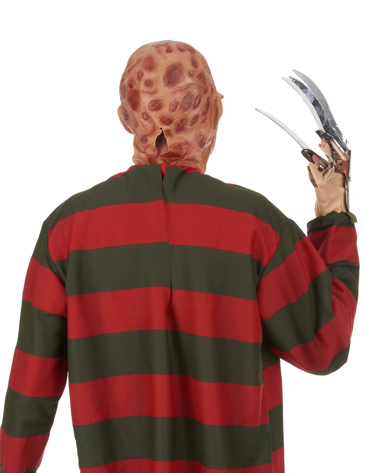 Vedere din spate a măștii integrale Freddy Krueger