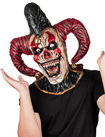 Masca de față full pentru adulți Demonic Joker