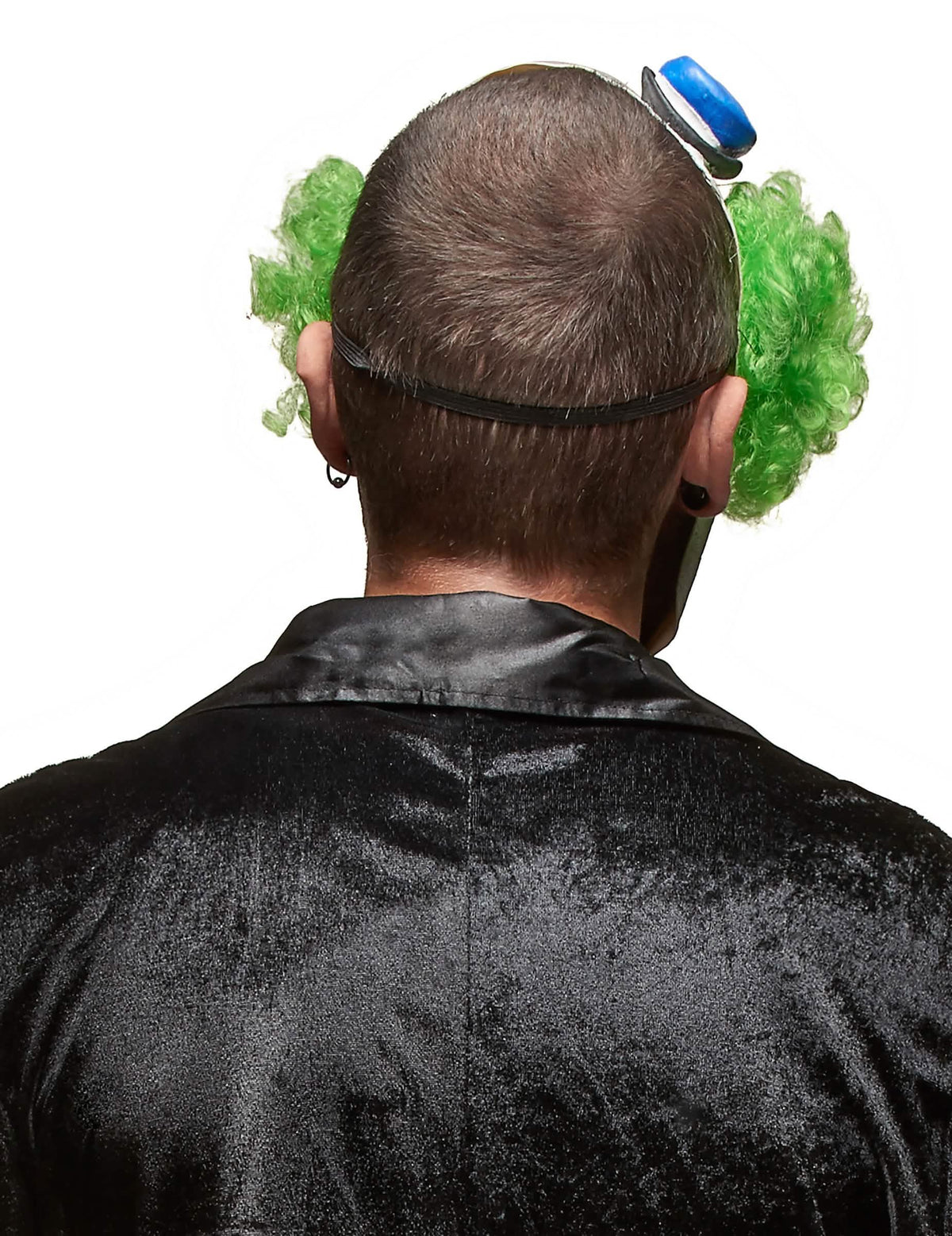 Vue de dos du masque latex clown terrible