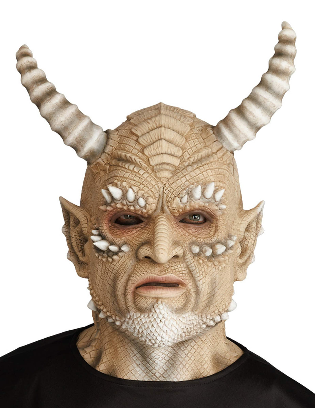 Mască de latex demon al nisipurilor, de lux, pentru adulți