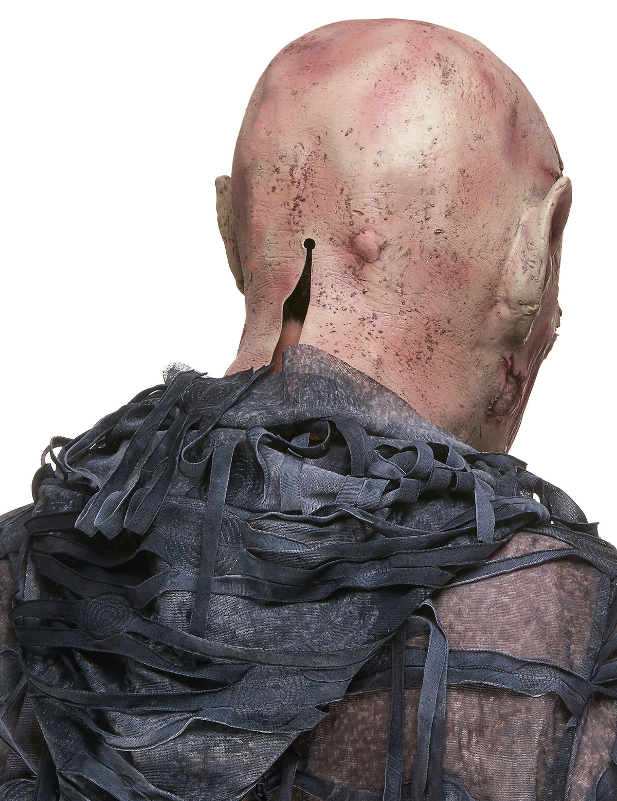 Vue de dos du masque latex démon hurleur