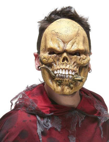 Schelet de mască de latex care mănâncă reptile pentru adulți