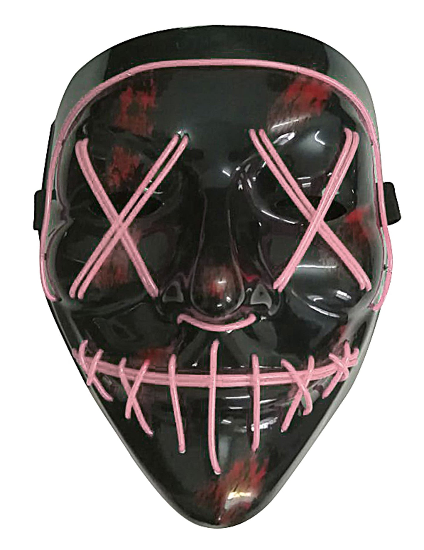 Masca cu LED -uri ușoare Fuchsia pentru adulți