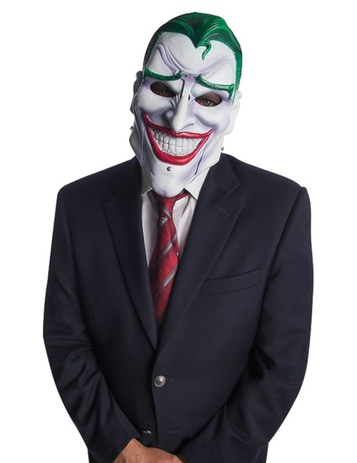 Masque luxe articulé Joker pour adulte blanc et vert