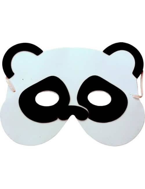 Mască panda pentru copil alb și negru