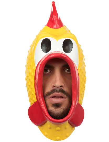 Masque poulet en plastique adulte