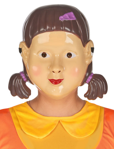 Masque de poupée tueuse pour adulte beige et marron