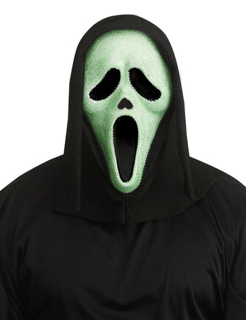 Masca Scream™ fosforescentă cu strasuri pentru adulți 