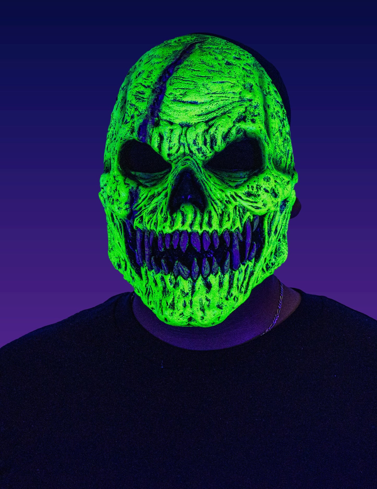 Masca de schelet demonic pentru adulți