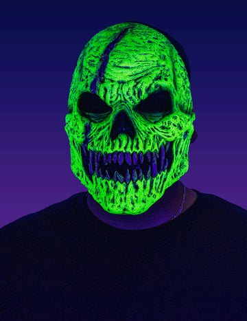 Masca de schelet demonic pentru adulți