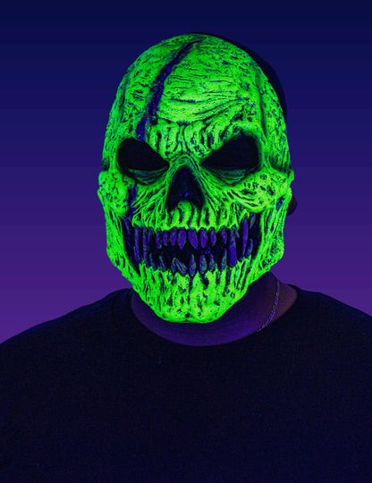 Masca de schelet demonic pentru adulți