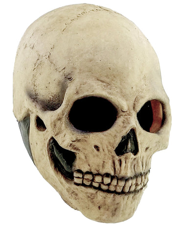 Masque tête de mort pour adulte beige effet vieilli