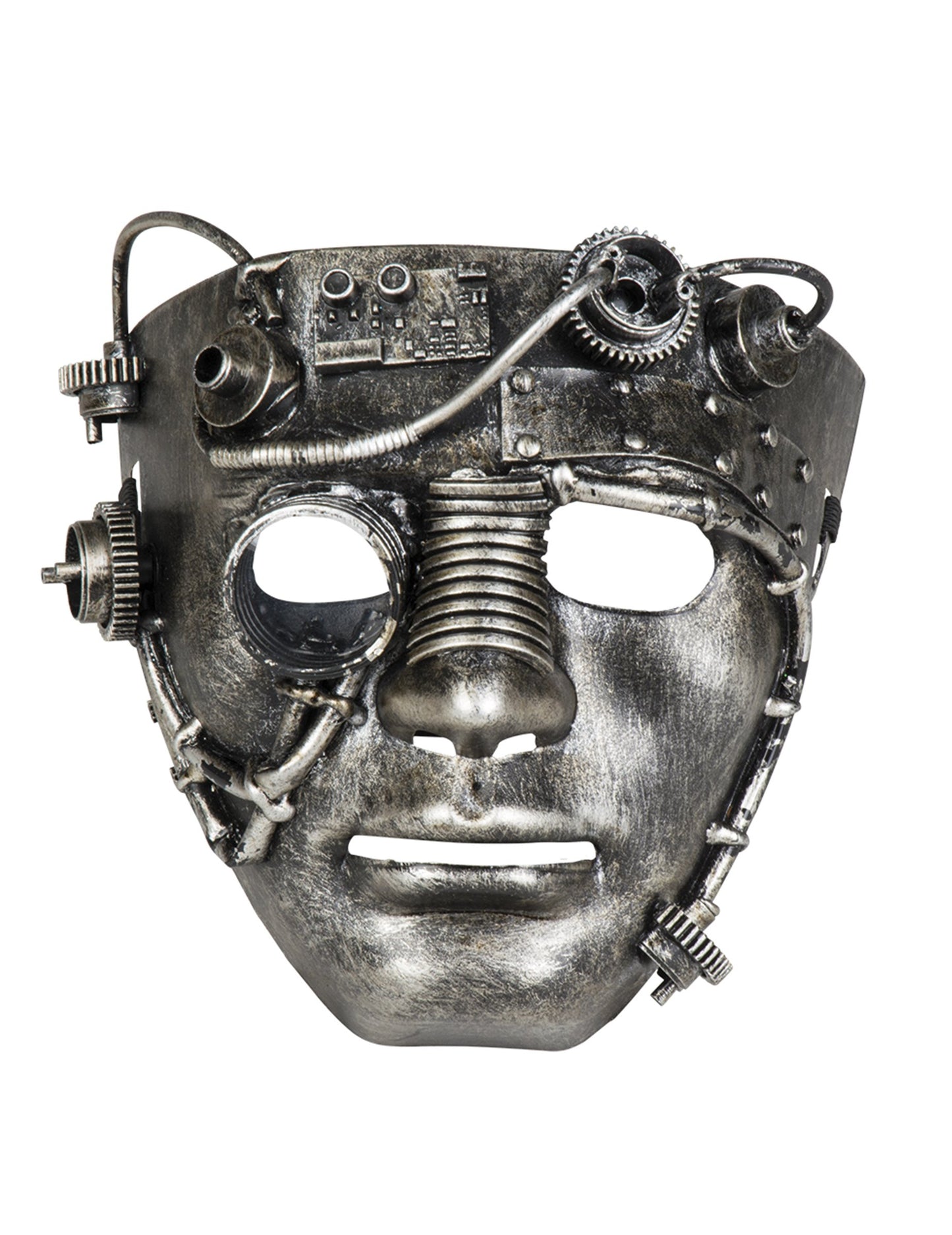 Masca de față cromată pentru adulți steampunk