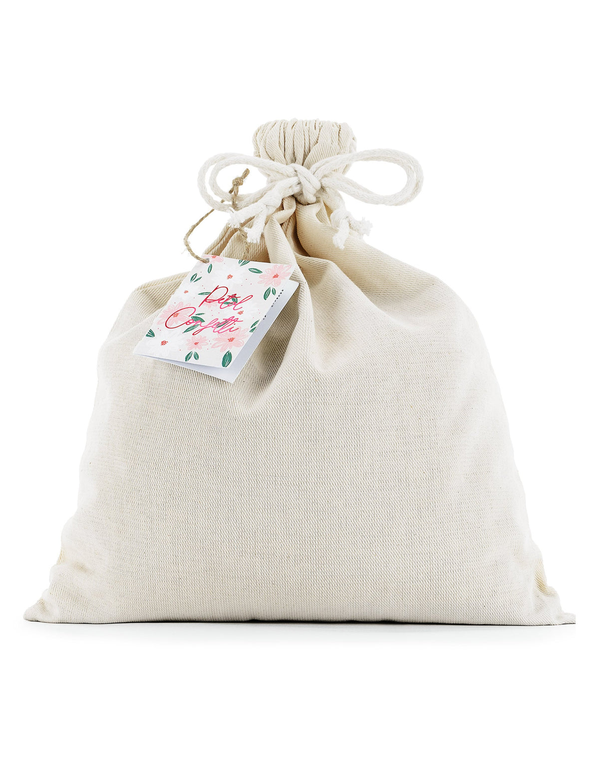 Pungă mare de confetti cu flori naturale uscate, 400g, roz și portocaliu