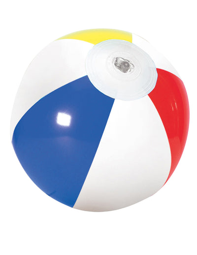 Mini ballon de plage gonflable multicolore bleu blanc rouge et jaune
