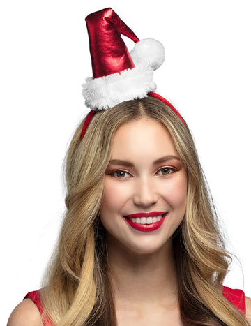 Mini bonnet de Noël métallisé adulte