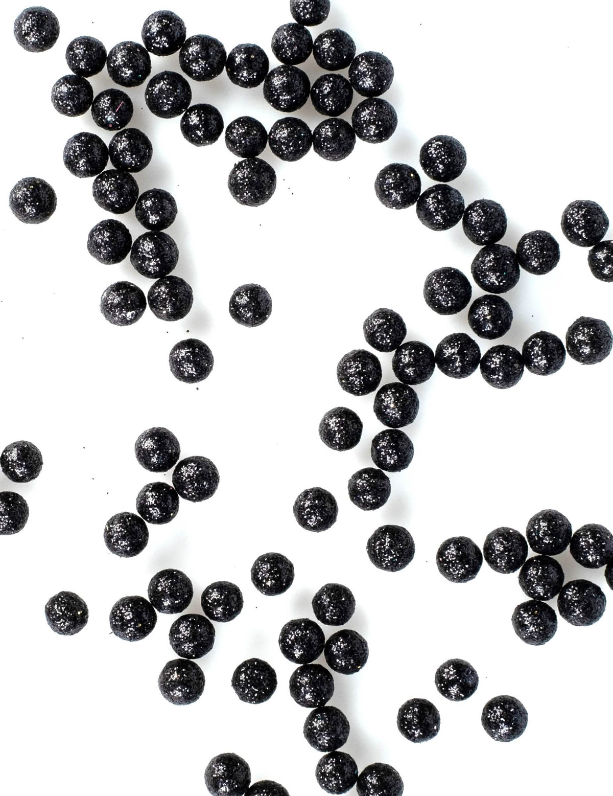 Mini bile strălucitoare confetti de masă chic pentru petrecere, negre