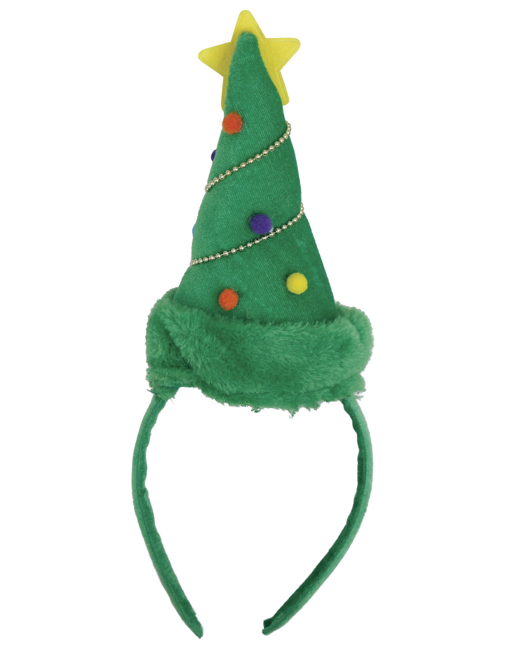 Vue de profil du mini chapeau sapin de Noël