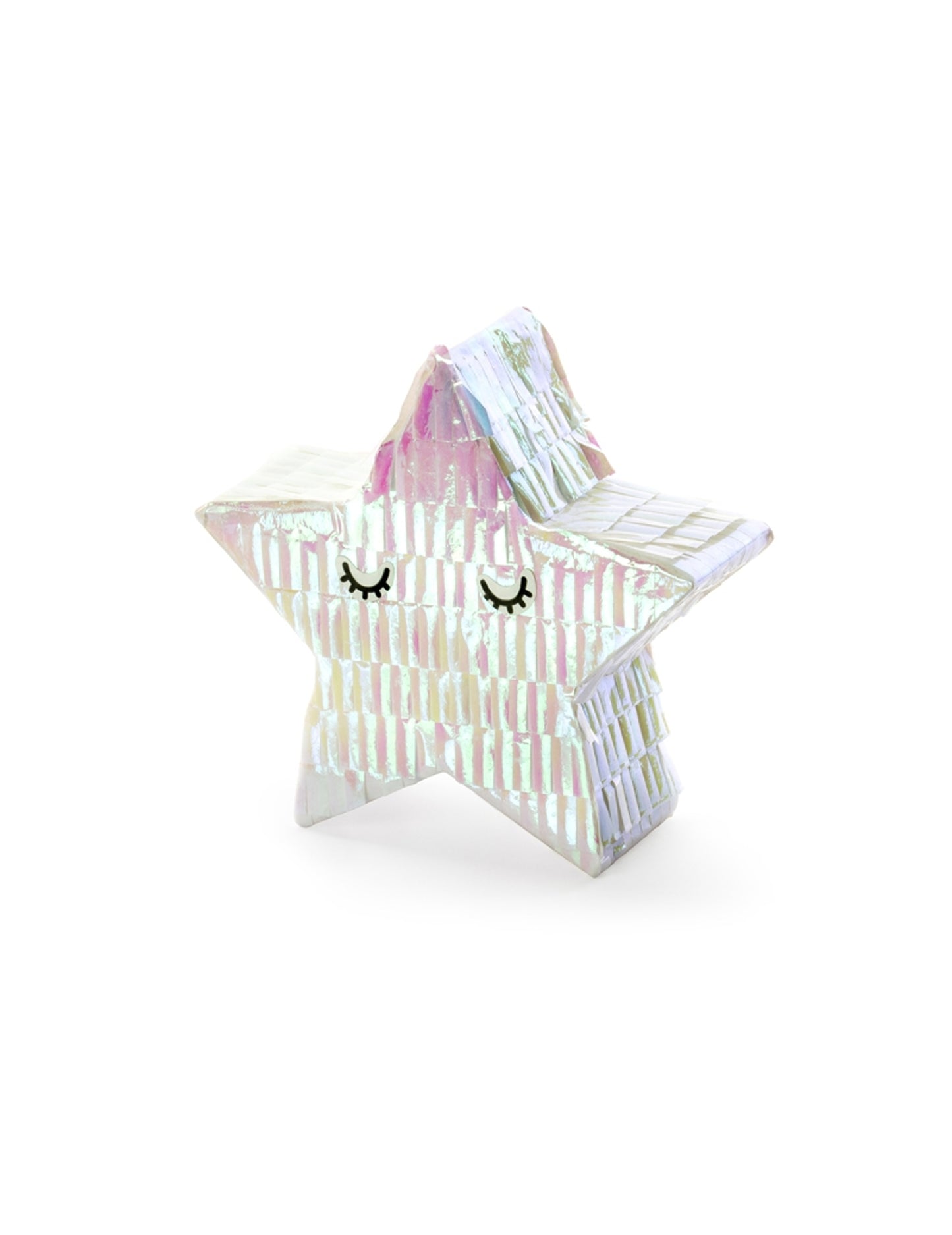 Mini piñată cu stea iridescentă 10,5 cm pentru decorare