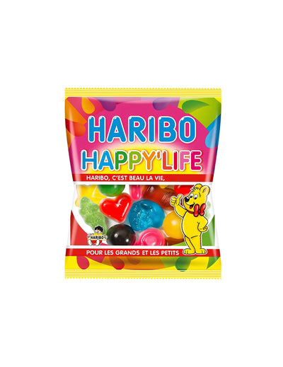 Mini sachet de bonbons Haribo Happy Life pour enfants multicolore