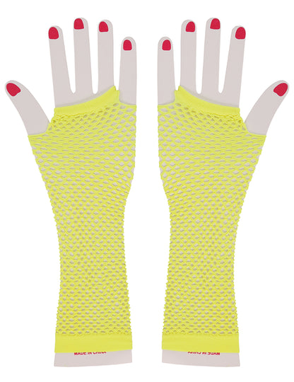 Mittens Long Fluo Galben Women Resil