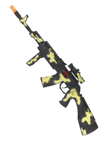 Mitralieră armată din plastic
