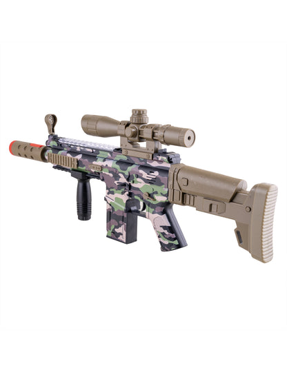 Mitraliere camuflaj cu efect de fum, sunet și lumină 