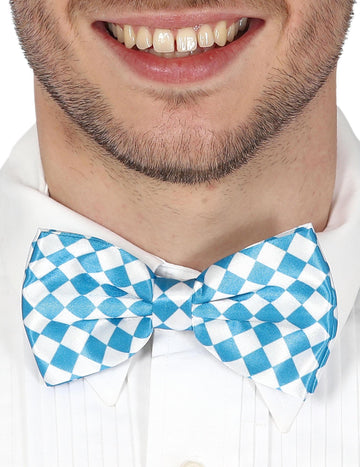 Papion bavarez cu cecuri albastre și albe