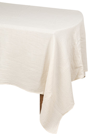 Nappe en gaze de coton style bohème crème