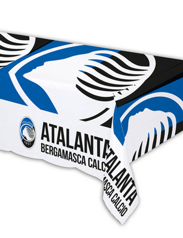 Față de masă din plastic Atalanta™ albastră și albă 120 x 180 cm