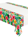 Palm Tropical Plastic Tablecloth Luau 137 x 213 cm