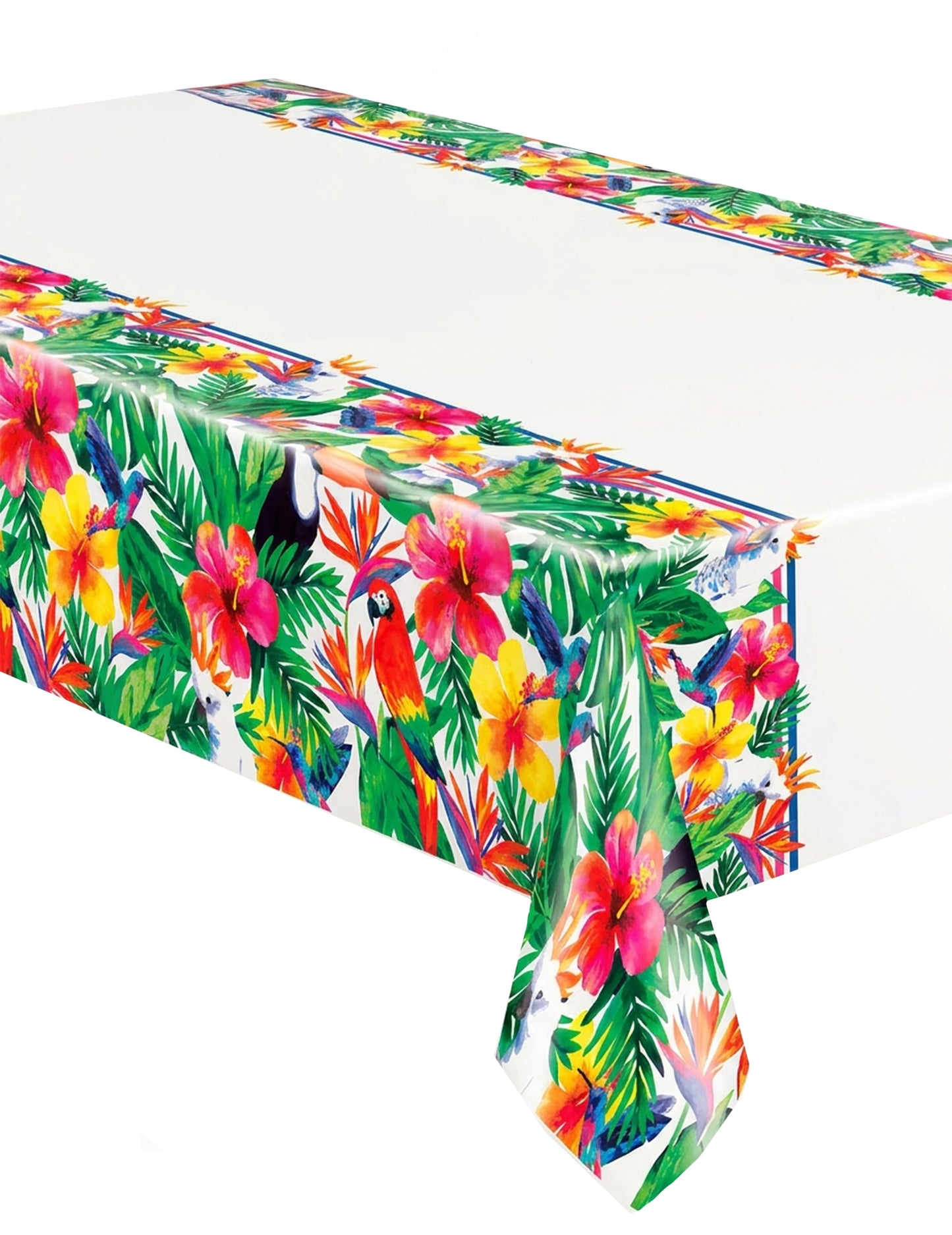 Palm Tropical Plastic Tablecloth Luau 137 x 213 cm