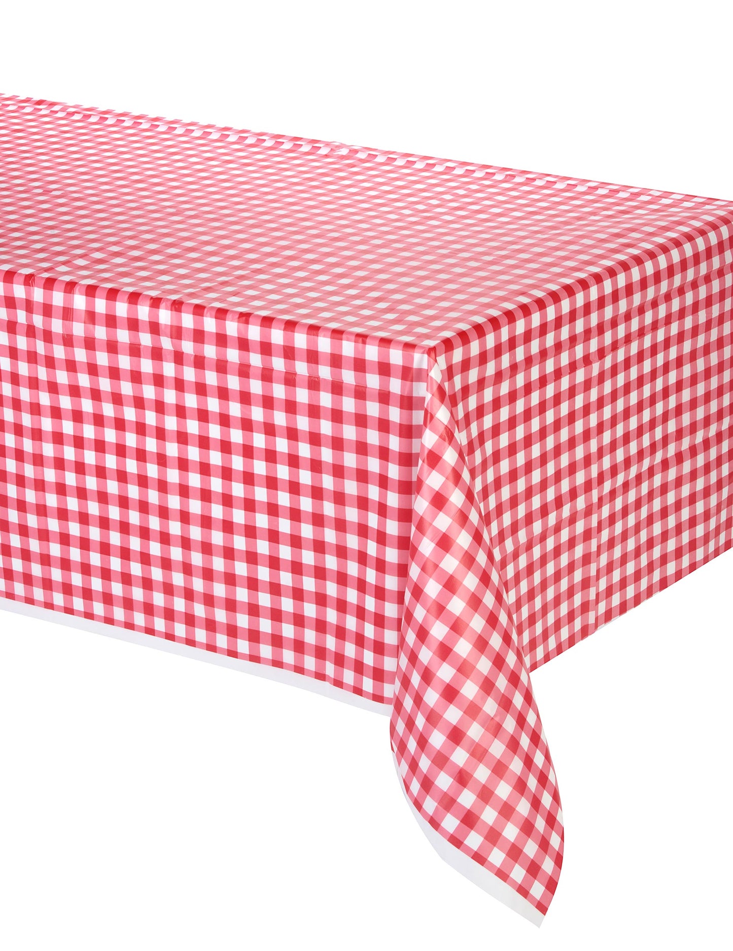 Feverse de plastic roșu Vichy Plastic 137 x 274 cm