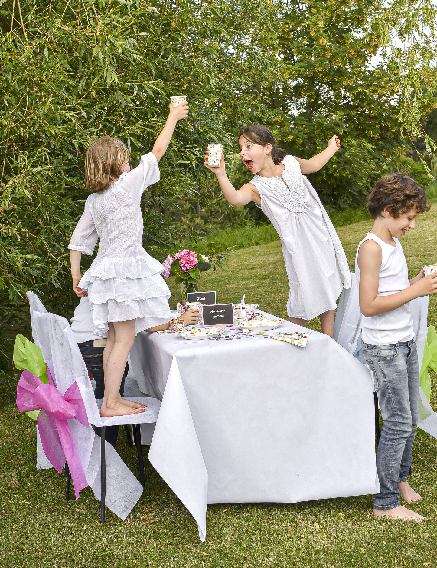 Nappe en rouleau intissé blanc 120 cm x 10 m